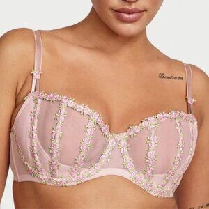 Victoria's Secret Dream Angels Balconette Bra 34B Women New pink VS underwire